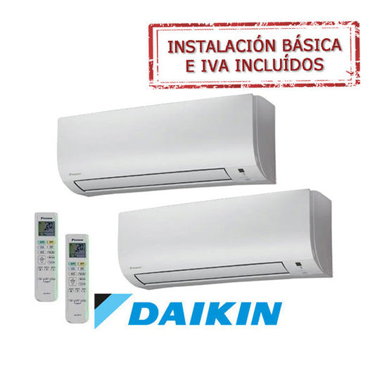 Aire acondicionado 2X1 Daikin (4000+3500fg) 2MXM40M / FTXP25M