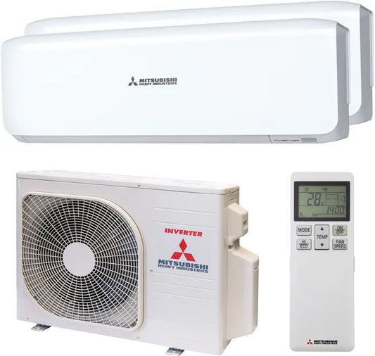 Aire acondicionado 2x1 MITSUBISHI HEAVY INDUSTRIES 45zs06-w 3000+3000