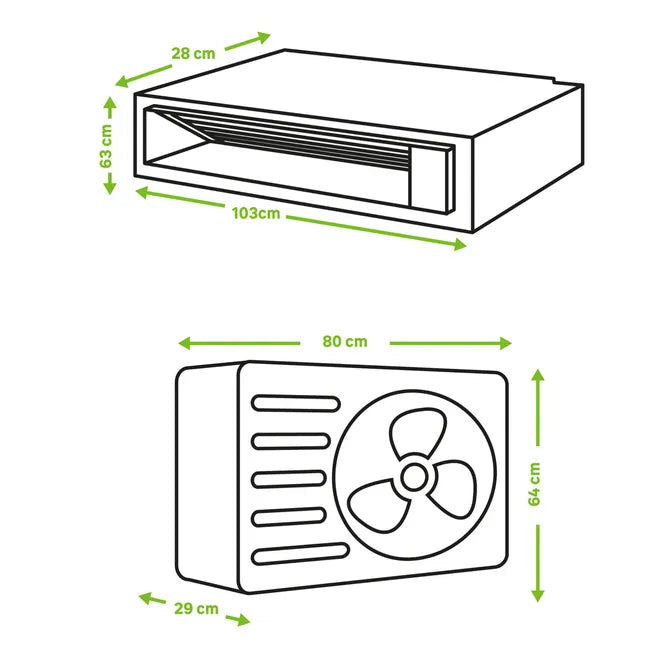 Aire acondicionado conductos MITSUBISHI FDUM71VHNP 6100 fg